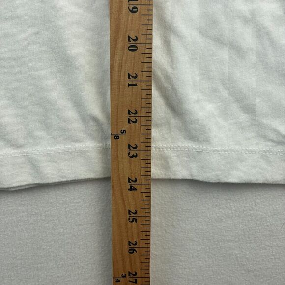 Make It Merry Old Navy Graphic T-Shirt White Short Sleeve Crew Neck Sz XL Petite - Picture 6 of 10